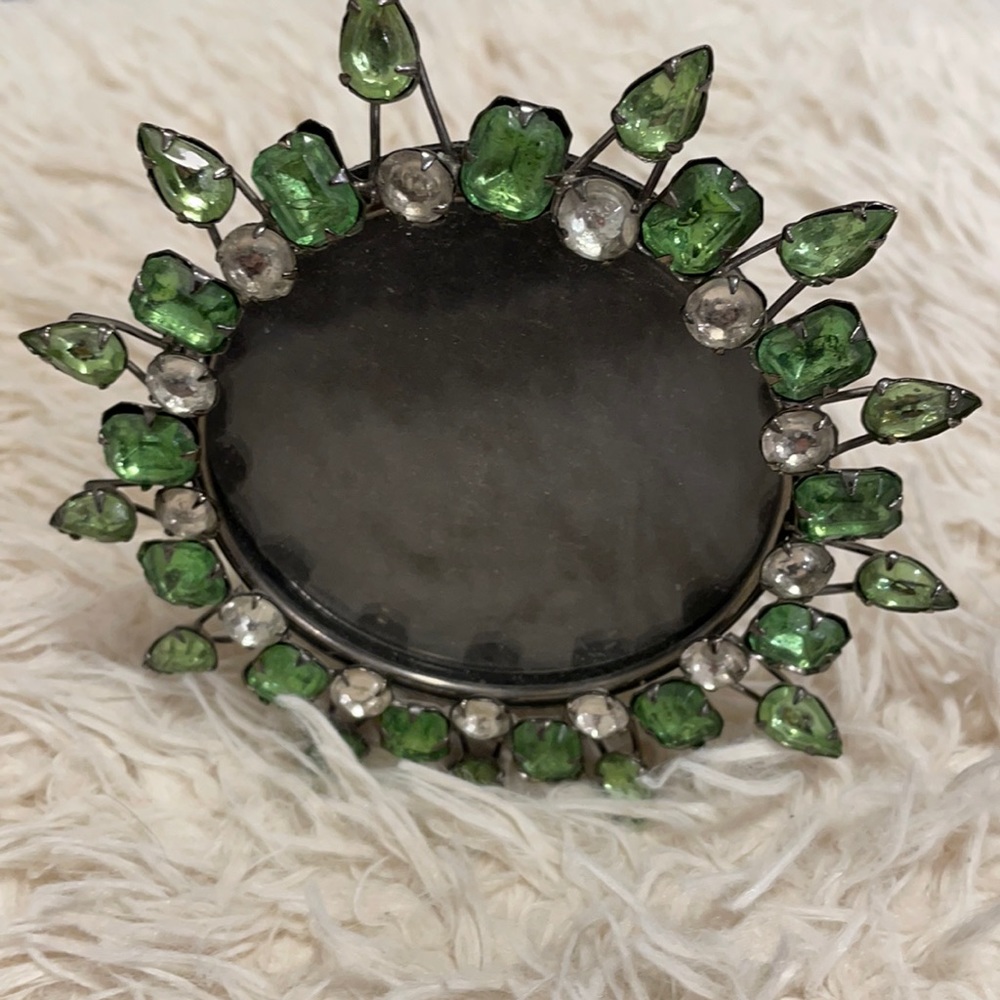 Jeweled embellished standing picture frame